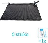 Tapis solaire pour le chauffage de la piscine - 28685 - 6 pièces - Offre spéciale - Kit de réparation inclus (1 pièce) - Chauffage de piscine - Chauffage solaire - Compatible avec toutes les pompes de