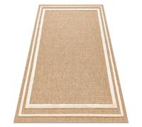 Tapis SPARK 0687A beige / crème - Cadre sisal structurel 120x170 cm