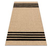Tapis SPARK 0689 beige / noir - Lignes sisal structurel 120x170 cm