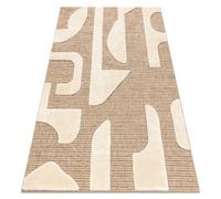 Tapis SPARK 0696A beige crème - Géométrique, sisal, structurel 200x290 cm