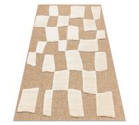 Tapis SPARK 0710A beige / crème - Géométrique sisal structurel 120x170 cm