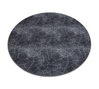 Tapis STONE cercle Calcul gris cercle 100 cm