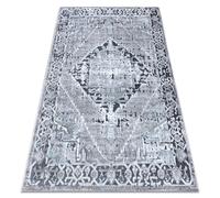 Tapis Structural SIERRA G6038 tissé à plat gris - rosette 120x170 cm