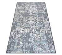 Tapis Structural SOLE D3812 Ornement - tissé à plat gris / beige 200x290 cm