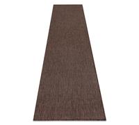 Tapis tapis de couloir SIZAL SION A5165A Mélange tissé à plat marron 60x250 cm