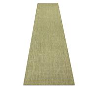 Tapis tapis de couloir SIZAL SION A5165A Mélange tissé à plat vert 80x200 cm