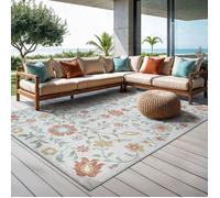 Tapis the carpet Palma intérieur/extérieur, moderne, salon/terrasse, résistant UV & intempéries, Creme, 160 x 230 cm