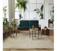 Tapis - THE DECO FACTORY - INDI JUTE - 160x230 cm - 80% jute 20% coton - Rectangulaire