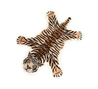 Tapis Tigre Lavable en Polyester, Décoratif, pour Chambre et Chevet | Style Nordique Mignon, Réutilisable, Adapté aux Sols Stratifiés, pour Garçon et Filles, Anniversaire, Baby Shower
