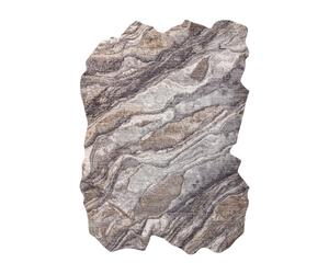 Tapis TINE 75313B Roche calcul - moderne forme irrégulière gris foncé / gris clair 195x290 cm