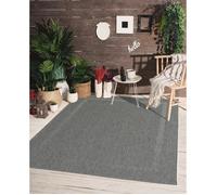Tapis tissé à plat - THE CARPET - Mistra - Extérieur - Bordure Anthracite - 160 x 220 cm