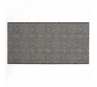 Douceur d'Intérieur - Tapis tissé déco Aztek - 80 x 150 cm - Noir