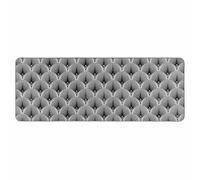Douceur d'intérieur, Tapis Rectangle (45 x 120 cm) Casella Gris, Tissé Imprimé