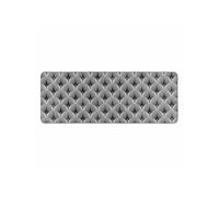 Douceur d'Intérieur - Tapis rectangulaire Casella - Tissé imprimé - 45 x 120 cm - Gris