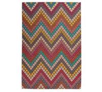 Tapis Tissé Imprimé "Primavera" Multicolore 80 x 150 cm Multicolore G