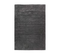 Tapis Tissé Shaggy à Poils Longs Nila Anthracite 80 x 150 cm