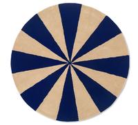 Tapis touffeté en arc BLEU VIF / BLANC CASSÉ Ferm Living OFFRE SPECIALE - 5704723278115
