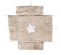 Domiva Tapis tour de parc Galet - Tapis de sol et protège-parc - 75 x 95 cm, s'adapte aussi aux parcs 100x100 cm, fixations par liens