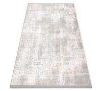 Tapis TULS structural franges 51231 vintage ivoire / gris 80x150 cm