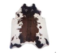 Atmosphera – Tapis «Vache» 94 x 100 cm – Polyester, effet peau de vache – Marron et blanc