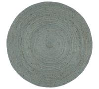 Tapis VidaXL en jute rond 240 cm - Vert olive