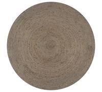 Tapis vidaXL - Gris - Rond 90 cm