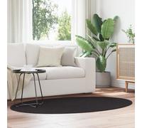 Tapis Vidaxl """"Huarte"""" Noir 120x170 Cm Ovale