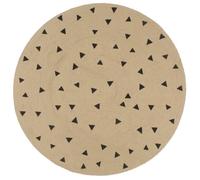 vidaXL Tapis jute Triangles fait à la main 120 cm