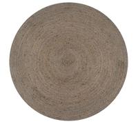 vidaXL Tapis rond en jute fait à la main 150 cm Gris