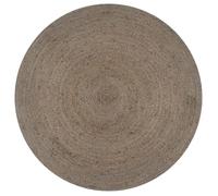 Tapis vidaXL - Gris - Rond 90 cm