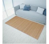 vidaXL Tapis en bambou Brun à lattes Rectangulaire Antidérapant PVC Fibres naturelles 150 x 200 cm