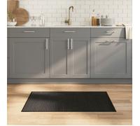 vidaXL Tapis rectangulaire Bambou moderne Noir 60x100 cm pour salon, cuisine, chambre