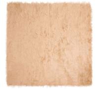 Tapis - VIDAXL - Tafalla - Fausse peau de mouton beige - Polyester - 160x160 cm