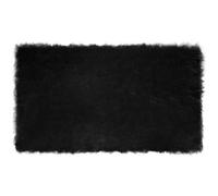 Tapis - VIDAXL - Tafalla - Faux peau de mouton - Noir - 100 x 200 cm