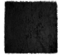 Tapis - VIDAXL - Tafalla - Noir - 160 x 160 cm - Polyester poils longs