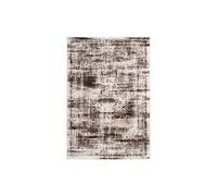 Tapis Vintage à Poils Courts "Ariya" Taupe & Marron 200 x 290 cm