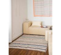 Tapis vintage à rayures multicolore n°114