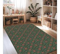 Tapis vintage rustique à poils courts en éponge pour salon, chambre à coucher, sous le lit, décoration d'appartement, 1,2 x 1,8 m