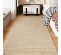 Tapis Vintage Salon Tapis Lavable antidérapant Moquette d’intérieur Durable | Tapis imitation sisal, Facile à Nettoyer, bordure, idéal pour Salon, Chambre, Cuisine ou entrée, 9mm(White-brown,120x200cm)
