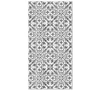 Panorama Tapis Vinyle - Modèle Carreaux Ciments Géométrique Gris 80x250 cm - Différentes Tailles - Deco Maison, Cuisine, Chambre et Exterieur
