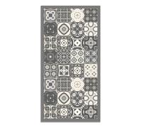 Panorama Tapis Vinyle - Modèle Carreaux Ciments Gris 100x140 cm - Différentes Tailles - Deco Maison, Cuisine, Chambre et Exterieur