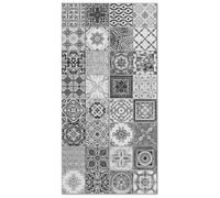 Panorama Tapis Vinyle - Modèle Carreaux Ciments Nijar Gris 80x250 cm - Différentes Tailles - Deco Maison, Cuisine, Chambre et Exterieur