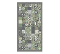 Panorama Tapis Vinyle - Modèle Carreaux Ciments Cuisine Vert 120x170 cm - Différentes Tailles - Deco Maison, Cuisine, Chambre et Exterieur