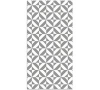 Tapis Vinyle Panorama Géométrie Grise 80x150 cm - Tapis pour Cuisine, Bureau et Salon en PVC