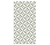 Tapis Vinyle Panorama Géométrie Verte 80x200 cm - Tapis pour Cuisine, Bureau et Salon en PVC