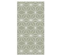 Tapis Vinyle Panorama Lignes d'Étoiles Vertes 80x200 cm - Tapis pour Cuisine, Bureau et Salon en PVC