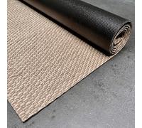 Tapis vinyle Premium intérieur et extérieur Haute Qualité Beige 200x290 cm | Antidérapant lavable imperméable extra-plat pour intérieur cuisine salon chambre couloir extérieur résistant pluie StoresDeco