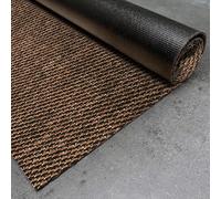 Tapis vinyle Premium intérieur et extérieur Haute Qualité Bronze 60x90 cm | Antidérapant lavable imperméable extra-plat pour intérieur cuisine salon chambre couloir extérieur résistant pluie StoresDeco