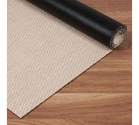 Tapis vinyle Premium intérieur et extérieur Haute Qualité Écru 60x90 cm | Antidérapant lavable imperméable extra-plat pour intérieur cuisine salon chambre couloir extérieur résistant pluie StoresDeco