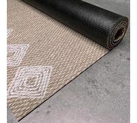 Tapis vinyle Premium intérieur et extérieur Haute Qualité Ethnique 120x180 | Antidérapant lavable imperméable extra-plat pour intérieur cuisine salon chambre couloir extérieur résistant pluie StoresDeco